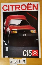 CITROEN C15 Essence Diesel Prospectus Fr 12 pages 07/1988 lkw