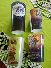 Fête du bruit/interceltique/ insolent-lot 4 verres pintes  gobelets FESTIVAL