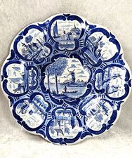 GRAND PLAT POLYLOBE FAIENCE DELFT ADRIAEN KOCKS Ø 36cm