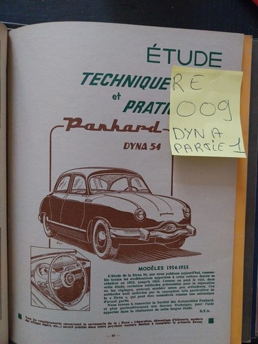 Revue technique panhard dyna - revue,