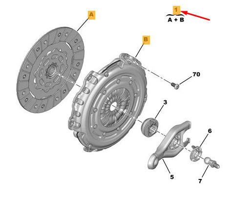 Kit embrayage citro - kit, d'embrayage