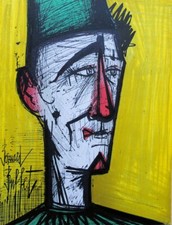BUFFET Bernard : Jojo le clown, LITHOGRAPHIE originale signée, MOURLOT, 1967