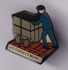 RARE PINS PIN'S .. ENTREPRISE MINE MINEUR CHARBON COAL WAGONNET GUEULE NOIRE ~FZ