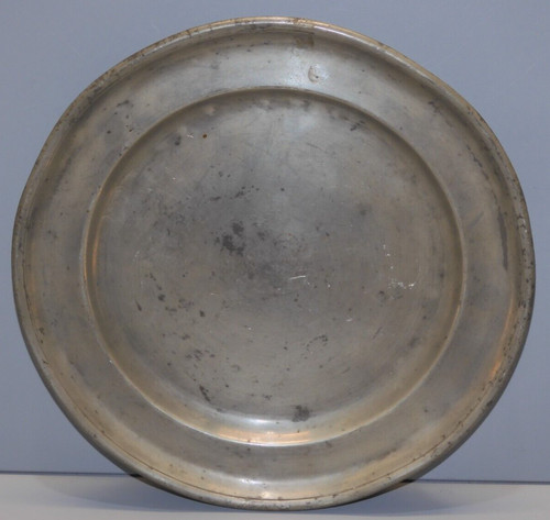 Assiette etain ancienne 3 - assiette,