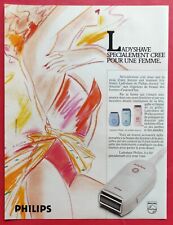 Publicité de Presse: Rasoir Femme LADYSHAVE de PHILIPS ill de S. ZECK 1983