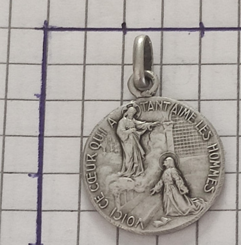 Ancien pendentif medaille - ancien,