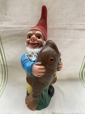 Gnome Nain De Jardin Zeho     West Germany Pêcheur