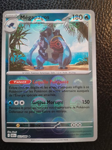 Carte pokémon mégapagos - carte,