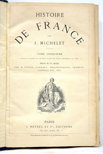 Livre ancien michelet histoire - livre,