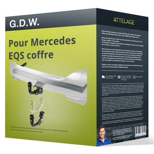Attelage pour mercedes - mercedes, eqs