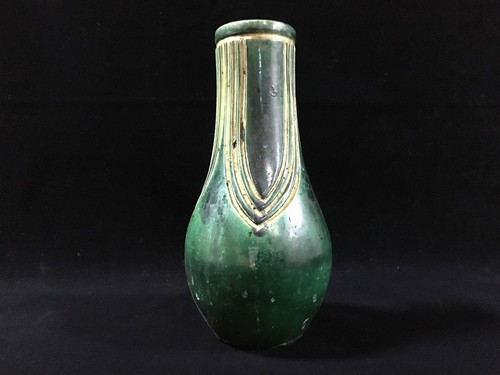 O0932 vase céramique - vase, verte