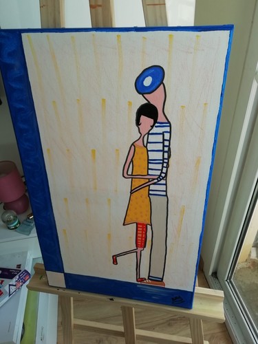 Tableau peinture acrylique - tableau,