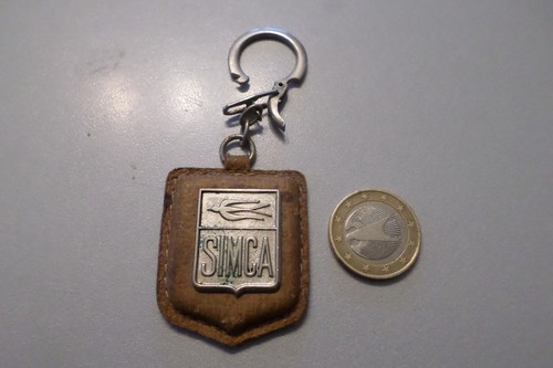 Porte clé simca logo cuir - porte,