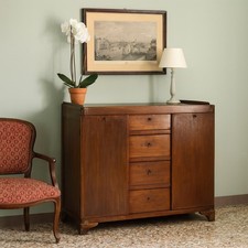 Commode Ancienne Acajou Laiton