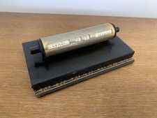 Ancien Calendrier Perpétuel Journalier À Rouleau Métal + Plastique + Cuir #C032