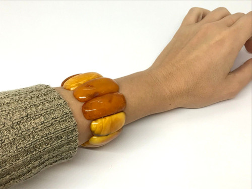 Ancien bracelet ambre - ambre, vintage
