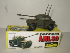 SOLIDO, blindé AML 90 panhard, militaire belfort de 1975'