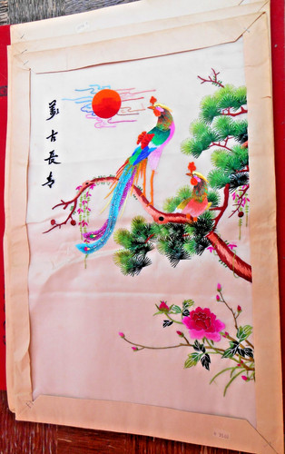 Broderie ancien asiatique - asiatique, sur