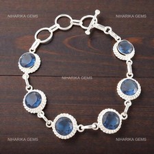 Argent Sterling Topaze Bleu