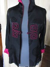 VESTE CHINOIS COL DROIT  -  SOIE - T 40/42 - DOUBLEE -  NEUVE