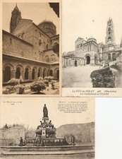  Carte postale - Lot de 3 cartes - (43) Haute Loire - Divers