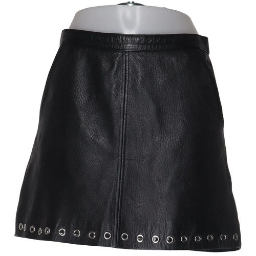Jupe cuir taille - jupe, cuir,
