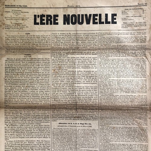 Journal ere nouvelle mai - nouvelle,