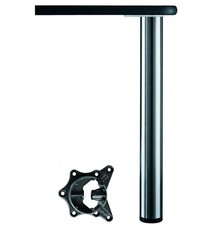 Pied Alto 110cm de Table Réglable en Hauteur 25 MM) Aspect Acier Inox 525713