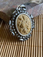 ANCIEN PENDENTIF CAMEE BOUQUET