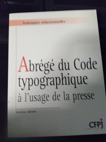Abrege code typographique a - du,