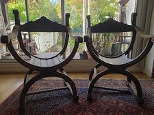 Paire Sieges Dagobert Curul