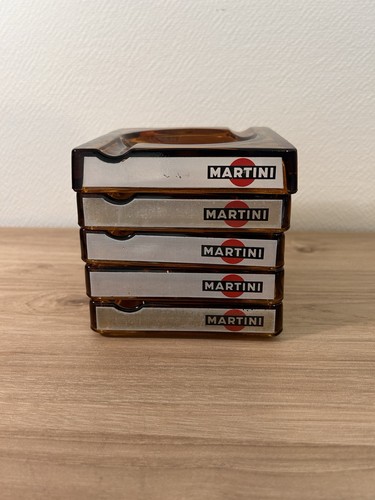 Lot cendriers martini - martini, verre