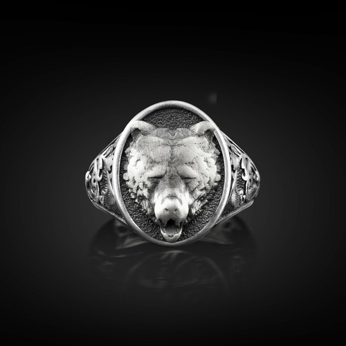 Bague chevalière homme - , en