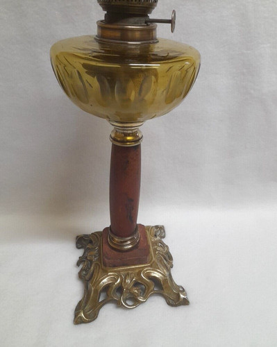 Lampe petrole art nouveau - lampe,