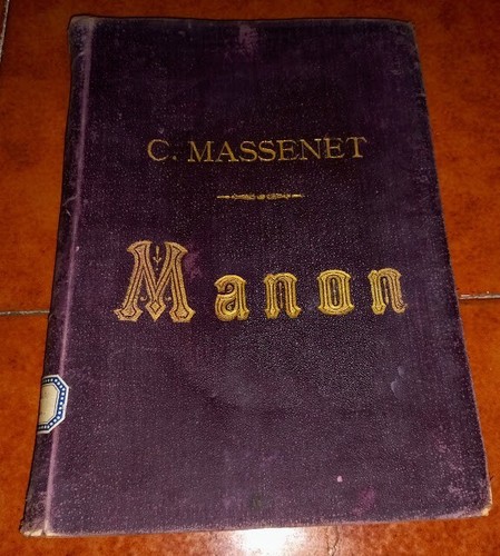 Jules massenet manon - manon, partition