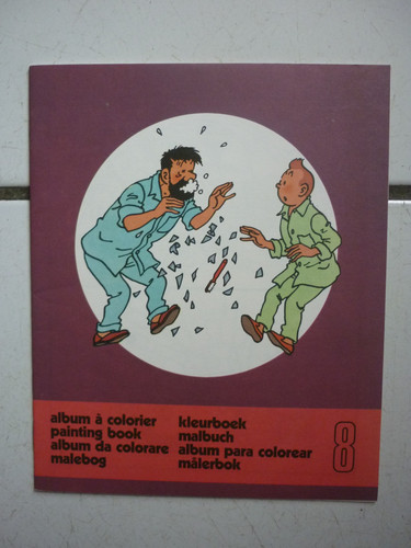 Tintin album colorier - tintin, a