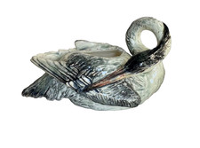 JARDINIÈRE Héron en BARBOTINE de Delphin MASSIER à VALLAURIS