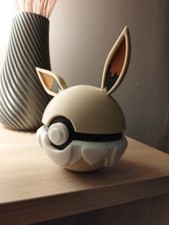 Pokéball Pokémon Evolie Impression 3D, Diamètre 7cm, Neuf