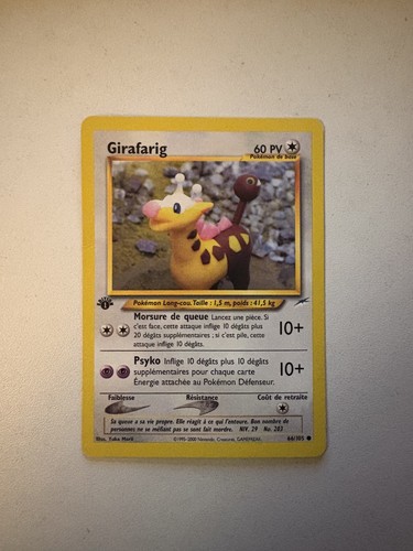 Carte pokémon girafarig - carte,