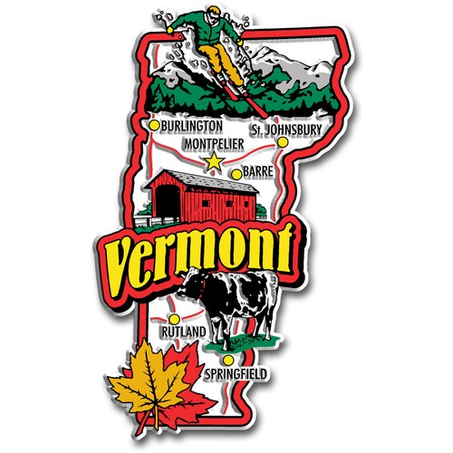 Vermont jumbo state magnet - vermont,