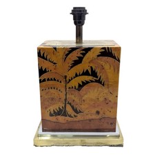 Lampe à décor de Palmiers