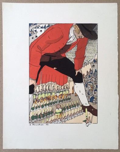 Gravure originale pochoir - gravure,
