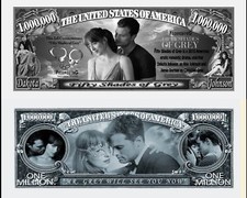 50 NUANCES DE GREY Billet MILLION DOLLAR US! Cinema Christian Dornan Erotique sm