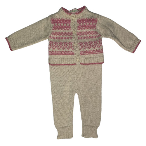 Bonpoint knit set pink size - knit,