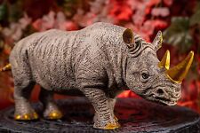 Figurines De Décoration Pour La Maison En Résine De Rhinocéros À Une Corne
