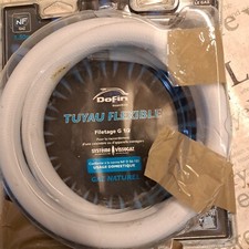 TUYAU TUBE FLEXIBLE CAOUTCHOUC AVEC RACCORD A VISSER GAZ NATUREL DE VILLE , Neuf