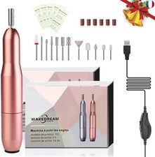WakeDream Ponceuse pour Ongles Professionnel, 12 en1 Lime a Ongle Electrique,