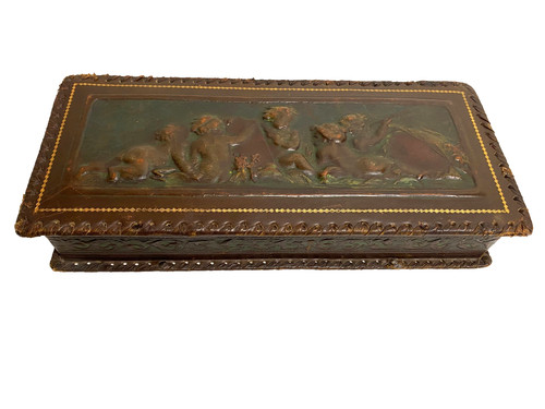 Ancienne boite gants ou - ancienne, à