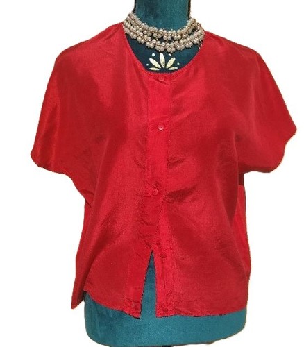 Blouse ample soie - en,