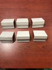 Vintage 80s Lot Of (25) 3” Bullnose Trim Factory seconds Ceramic  Tile Lite gray
